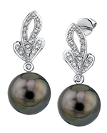 Tahitian Pearl & Diamond Adriana Earrings