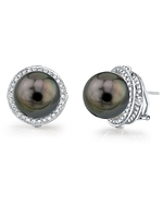Tahitian Pearl & Diamond Bella Earrings