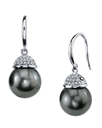 Tahitian South Sea Pearl & Diamond Emma Earrings