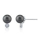 Tahitian Pearl & Diamond Erin Earrings