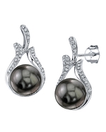 Tahitian South Sea Pearl & Diamond Layla Earring