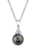 Tahitian Pearl & Diamond Sea Breeze Pendant