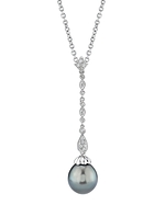 Tahitian Pearl & Diamond Rain Pendant