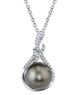 Tahitian Pearl & Diamond Luciana Pendant
