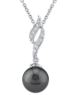 Tahitian South Sea Pearl & Diamond Suzanna Pendant