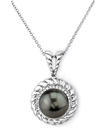 Tahitian South Sea Diamond & Pearl Alicia Pendant