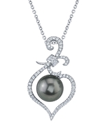 Tahitian South Sea Pearl & Diamond Ann Pendant