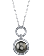 Tahitian South Sea Pearl & Diamond Cameron Pendant