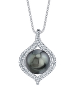 Tahitian South Sea Pearl & Diamond Clara Pendant