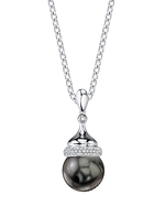 Tahitian South Sea Pearl & Diamond Dana Pendant