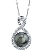 Tahitian South Sea Pearl & Diamond Erica Pendant