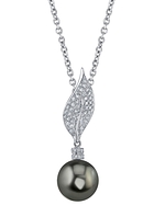 Tahitian South Sea Pearl & Diamond Eva Pendant