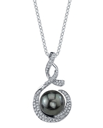 Tahitian South Sea Pearl & Diamond Pippa Pendant