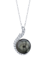 Tahitian Pearl & Diamond Rebecca Pendant