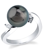 Tahitian Pearl & Diamond Maxim Ring