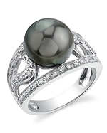 Tahitian Pearl & Diamond Emily Ring