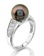 Tahitian Pearl & Diamond Alexa Ring