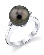 Tahitian Pearl & Diamond Camilla Ring
