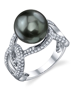 Tahitian South Sea Pearl & Diamond Maria Ring