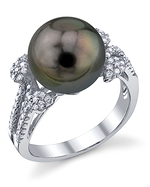 Tahitian Pearl & Diamond Naomi Ring
