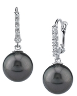 Tahitian Pearl & Diamond Britney Earrings 