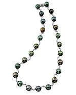 Ultimate Tahitian Pearl & Diamond Necklace - AAAA Quality