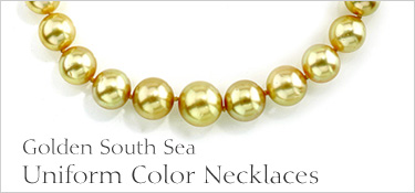 Uniform Color Golden South Sea Pearl Necklace