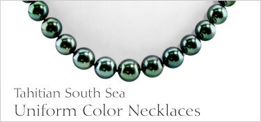 Uniform Colored Tahitian Pearl Necklaces