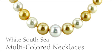 Multi-Color White Pearl Necklace