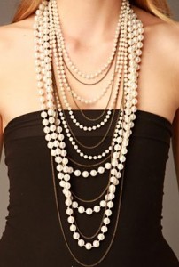 Layered Pearl Necklaces