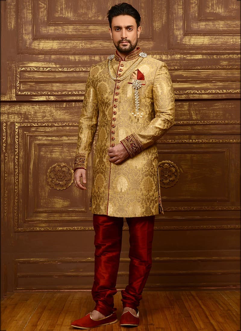 indo western dress for marriage for man