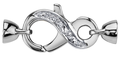 Diamond Infinity Clasp from the Pearl Source