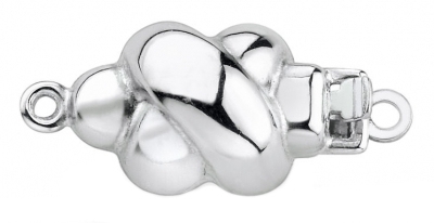 White Gold Tiffany Magnetic Clasp from the Pearl Source