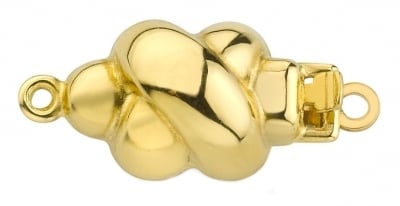Yellow Gold Tiffany Clasp from the Pearl Source