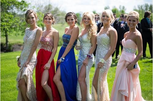 Young Ladies at Prom Wearing Gorgeous Accessories