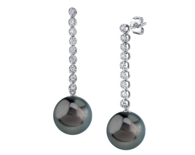 Black Pearl Earrings as 30th Anniversary Gift