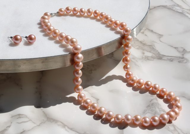 Pink and Peach Pearls