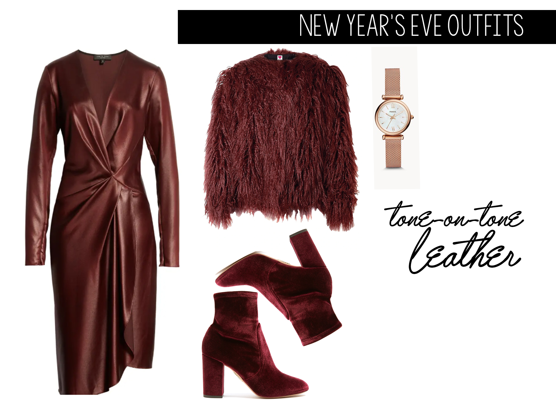Easy-Matching: Saturated Leather Outfit