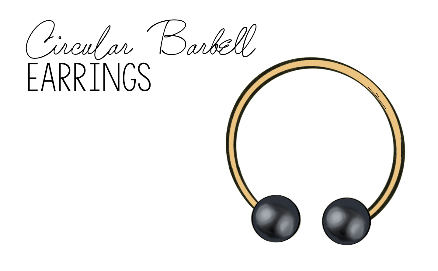 Circular Barbell Earrings