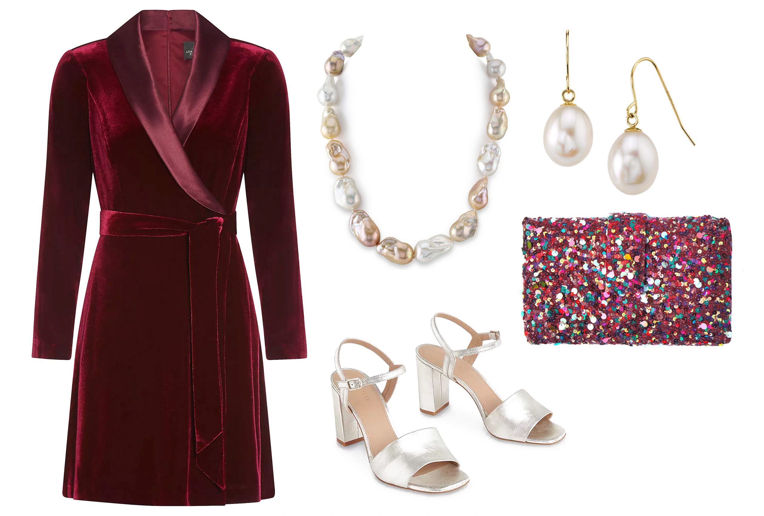 Holiday Party Outfits - Velvet and Metallics, Christmas Party