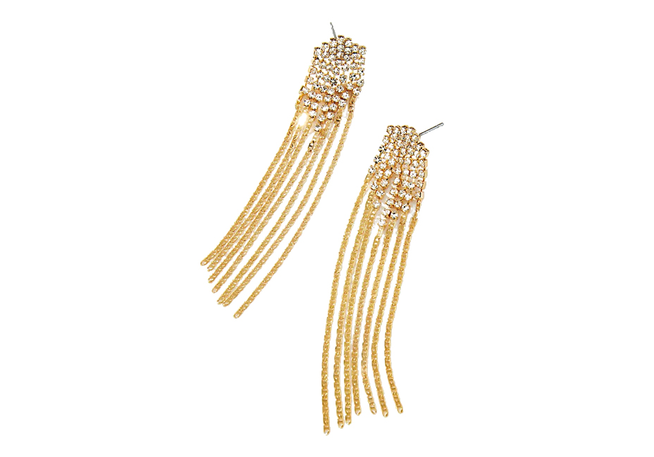 Fringe Earrings Gold Plated