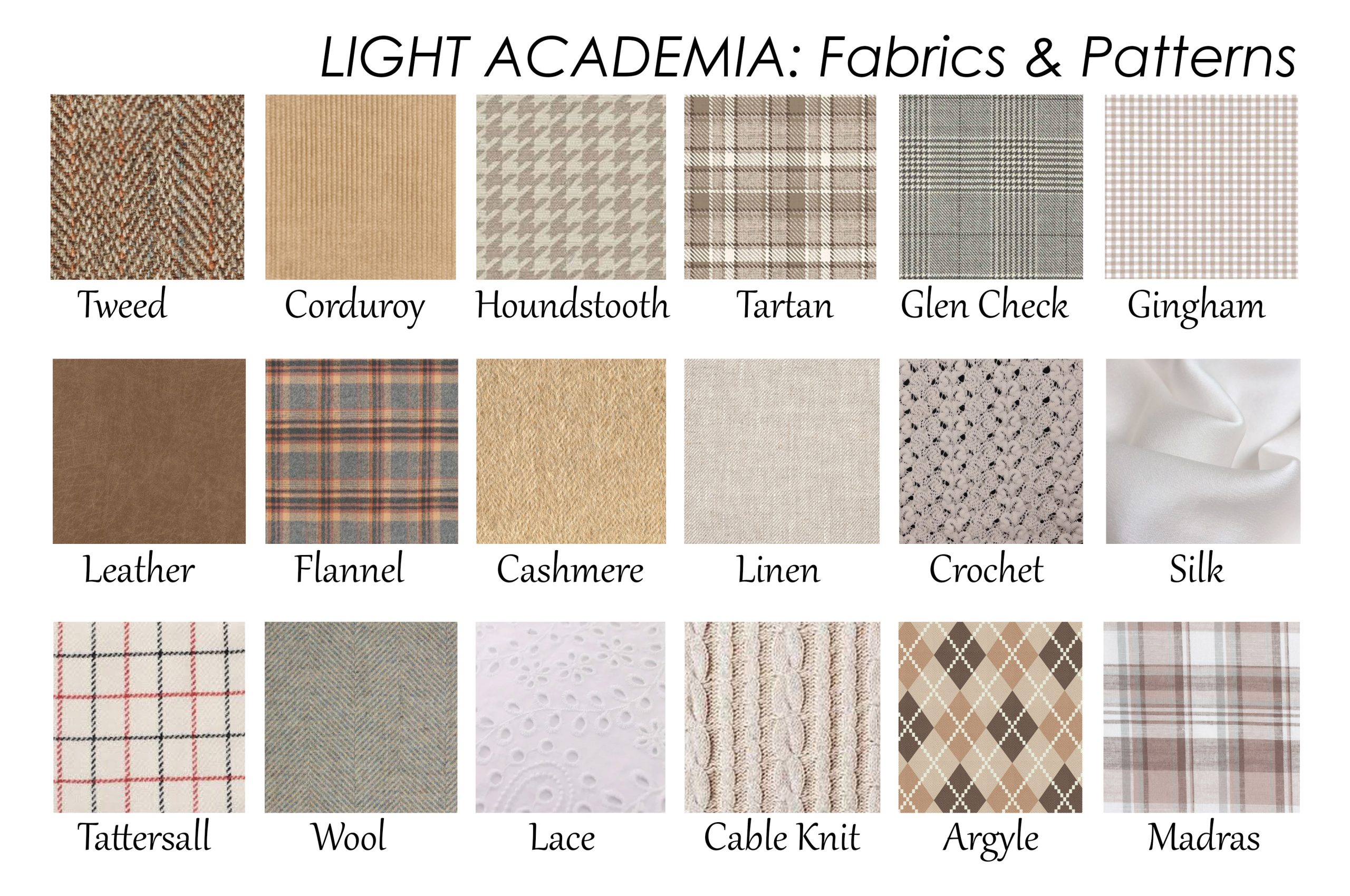 Light Academia Fabrics