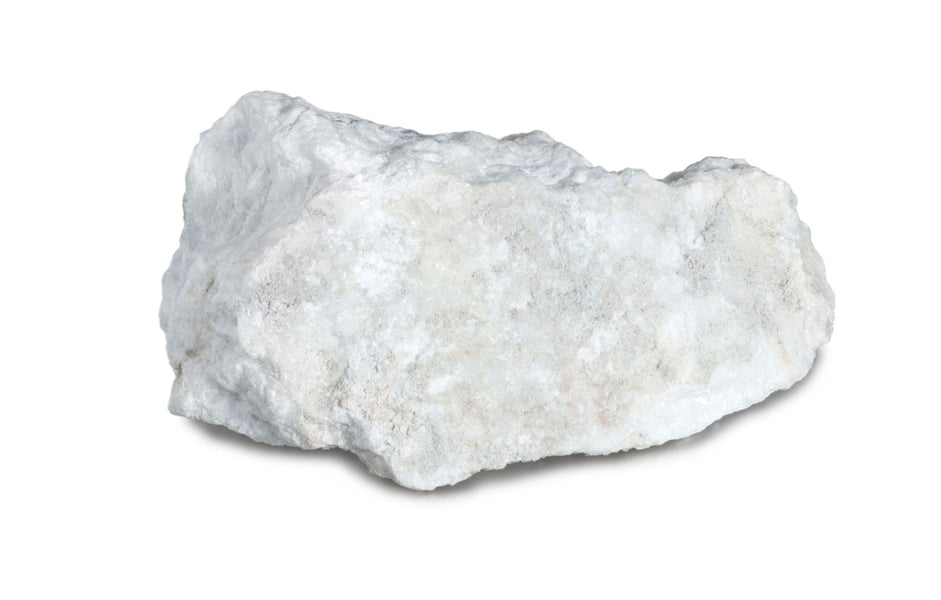 Anhydrite white crystal rock