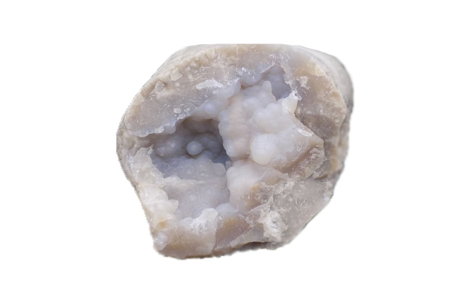 Chalcedony white crystals