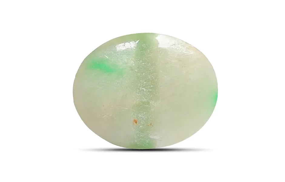 Moss in Snow Jade white and green gemstone