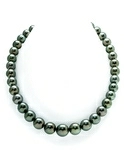 10-11mm Peacock Tahitian South Sea Pearl Necklace - AAAA Quality