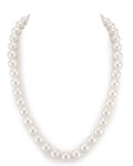 9.5-10.5mm White Freshwater Pearl Necklace- AAAA Quality