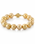 10-11mm Golden South Sea Pearl Bracelet