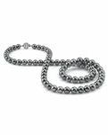 Opera Length 10-11mm Gray Tahitian South Sea Pearl Necklace - AAAA Quality