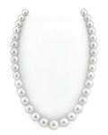 10-12.6mm White Round South Sea Pearl Necklace - GIA Certified